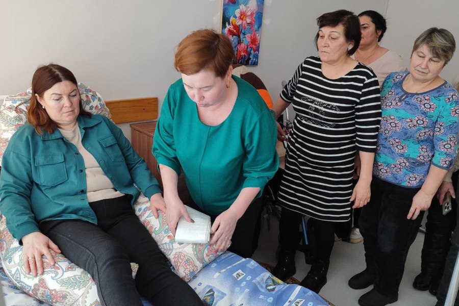 Прошло первое в новом году занятие в Школе ухода