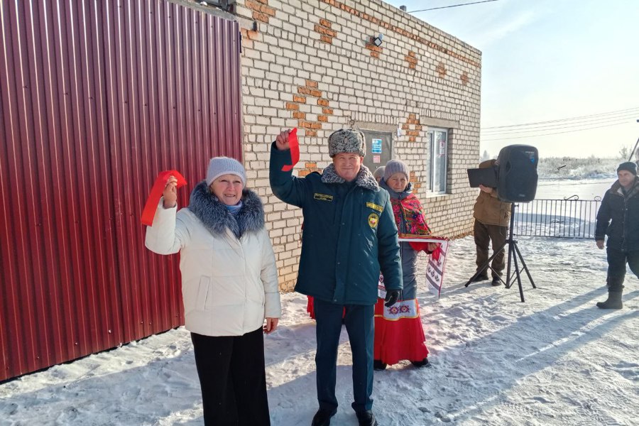 В селе Чепкас-Никольское Шемуршинского округа состоялось открытие пожарного депо.