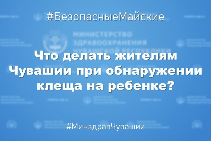 Что делать жителям Чувашии при обнаружении клеща на ребенке?