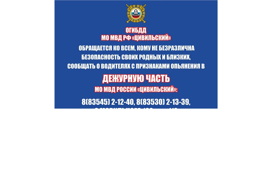 С 26 по 27 января 2024 года на дорогах Чувашии будет проходить рейд «Нетрезвый водитель»