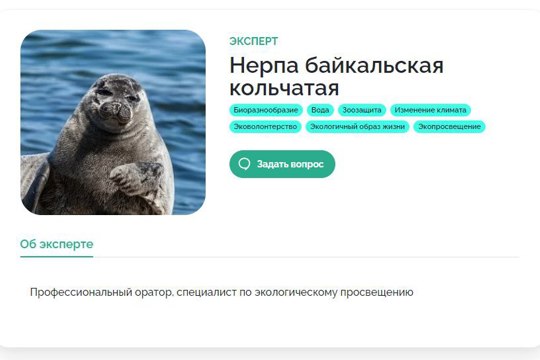Выхухоль-психолог и нерпа-экопросветитель ответят на вопросы жителей Чувашии об экологии