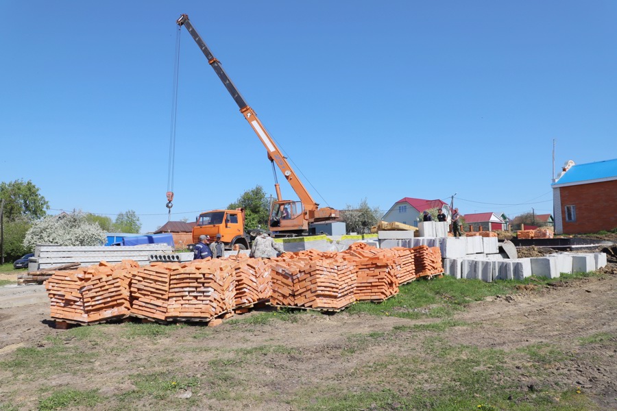 В Яльчикском округе активно ведутся строительно-ремонтные работы