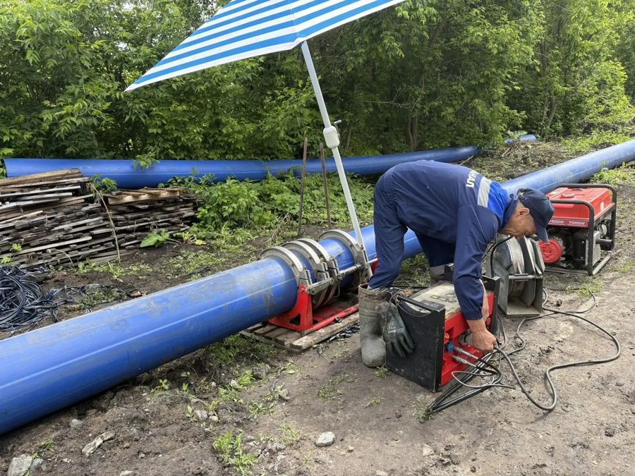В городе Алатырь в рамках концессионного соглашения идут работы по капитальному ремонту системы водоснабжения