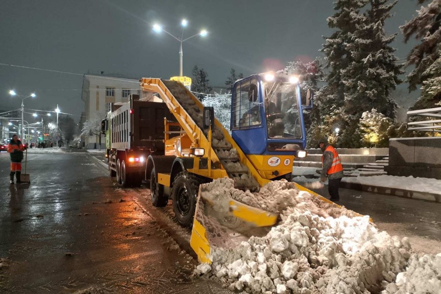 Организация работ по содержанию города в период новогодних праздников