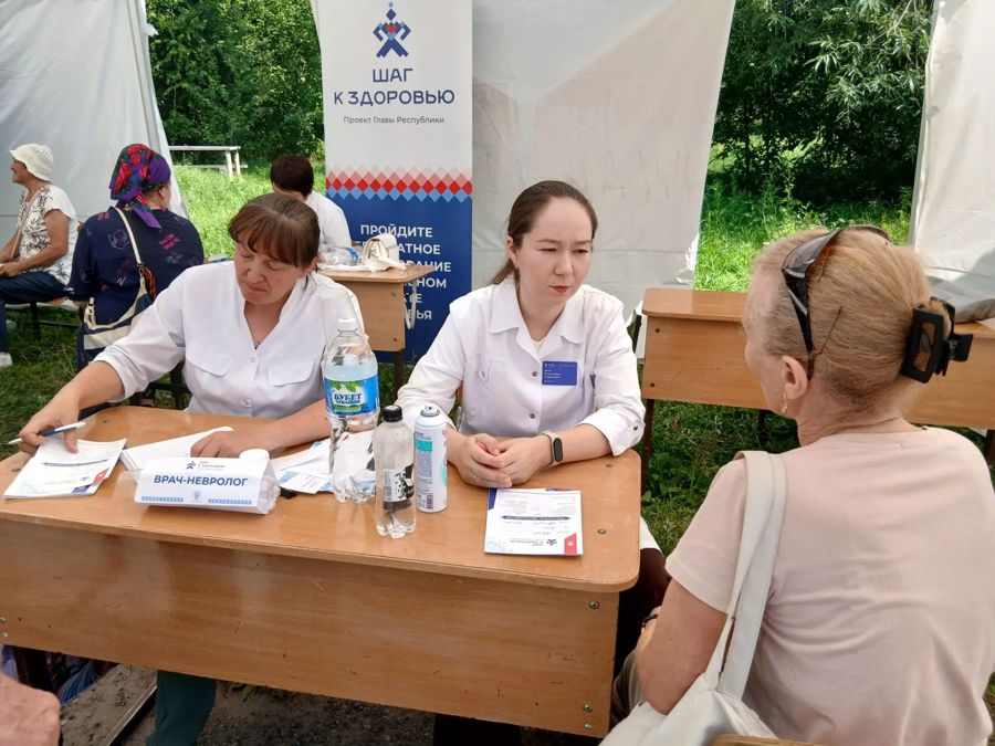 Мобильный пункт «Шаг к здоровью» осмотрел 114 жителей в селе Мижеркасы