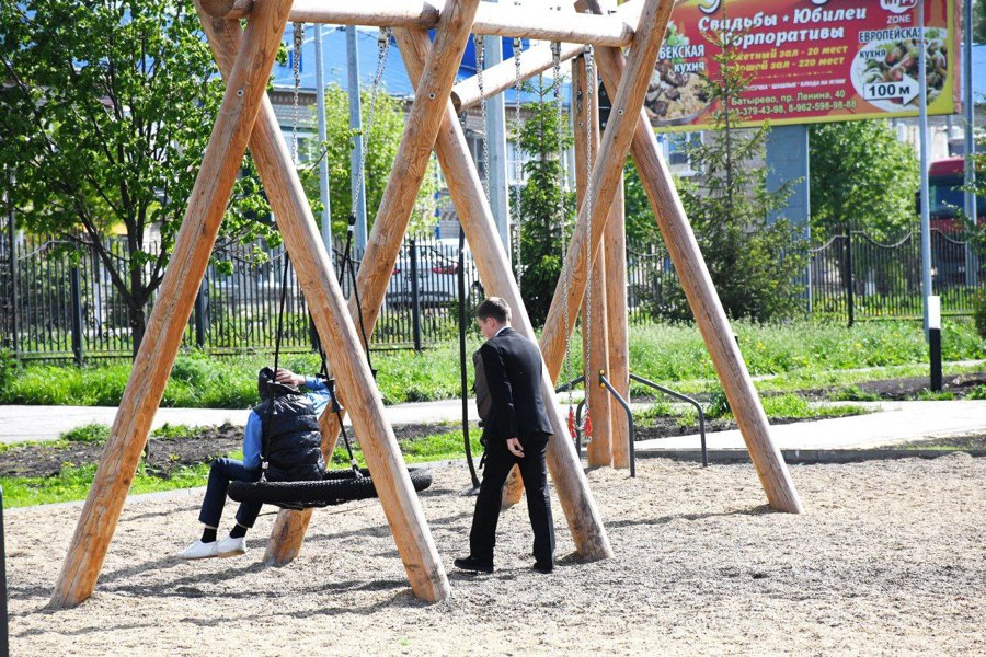 Завершается благоустройство  зоны массового отдыха населения в селе Батырево