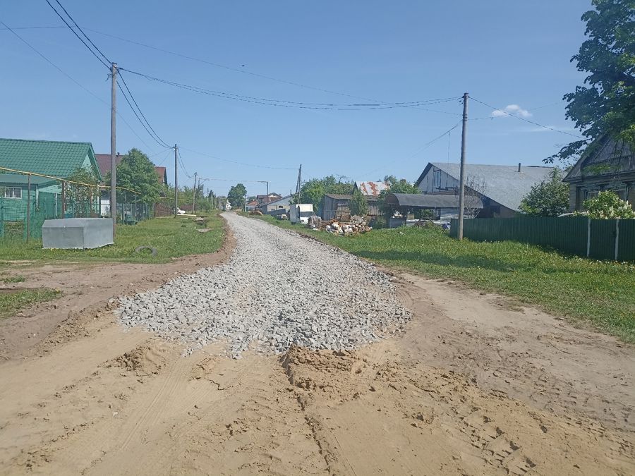 В поселке Ибреси отремонтировали грунтовую дорогу на улице Первомайской