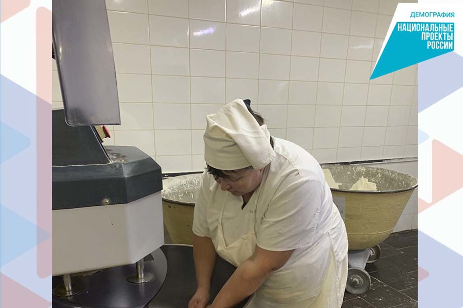 Моргаушский кадровый центр «Работа России» помог освоить профессию пекаря 5 работницам предприятия «Сундырь-хлеб»