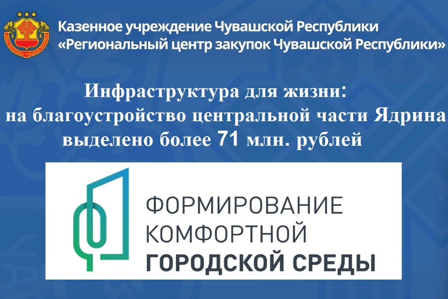Инфраструктура для жизни: на благоустройство центральной части Ядрина выделено более 71 млн. рублей