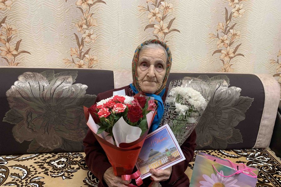 Жительница г. Шумерля Любовь Демина  отмечает 95-летний юбилей