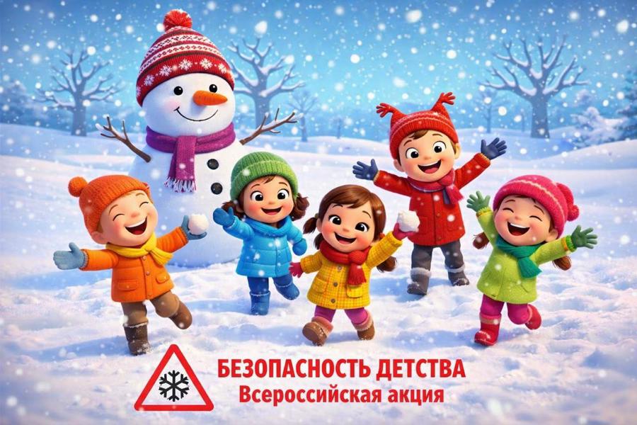 В Янтиковском муниципальном округе проходит зимний этап Всероссийской акции «Безопасность детства – 2025/2026»