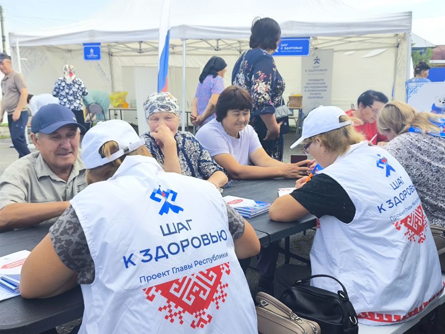 Сегодня в селе Бичурга-Баишево продолжил свою работу выездной проект «Шаг к здоровью»