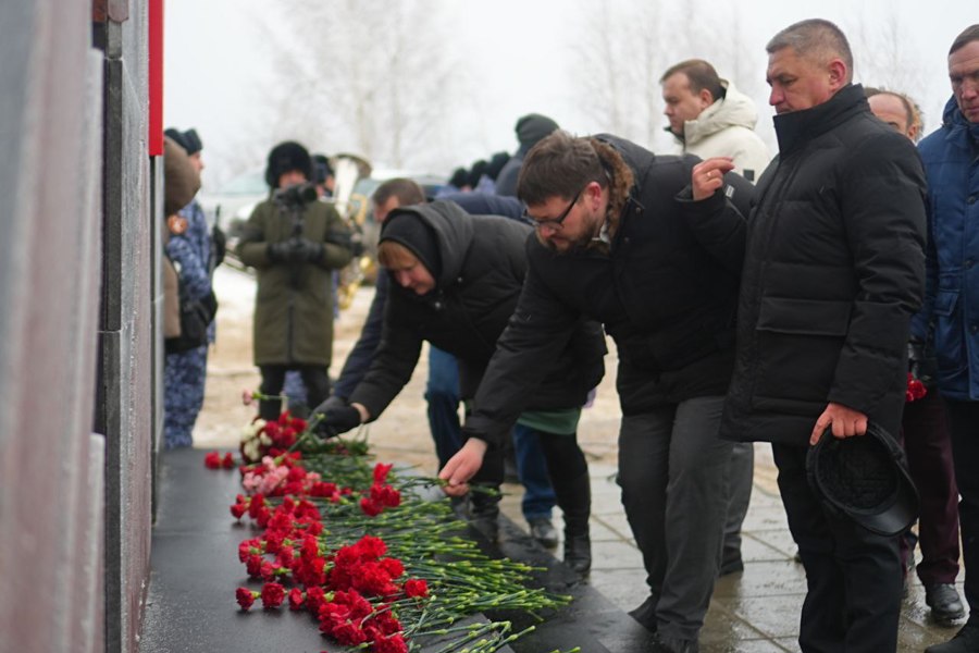 На городском кладбище №18 в селе Яуши открыли памятник героям СВО