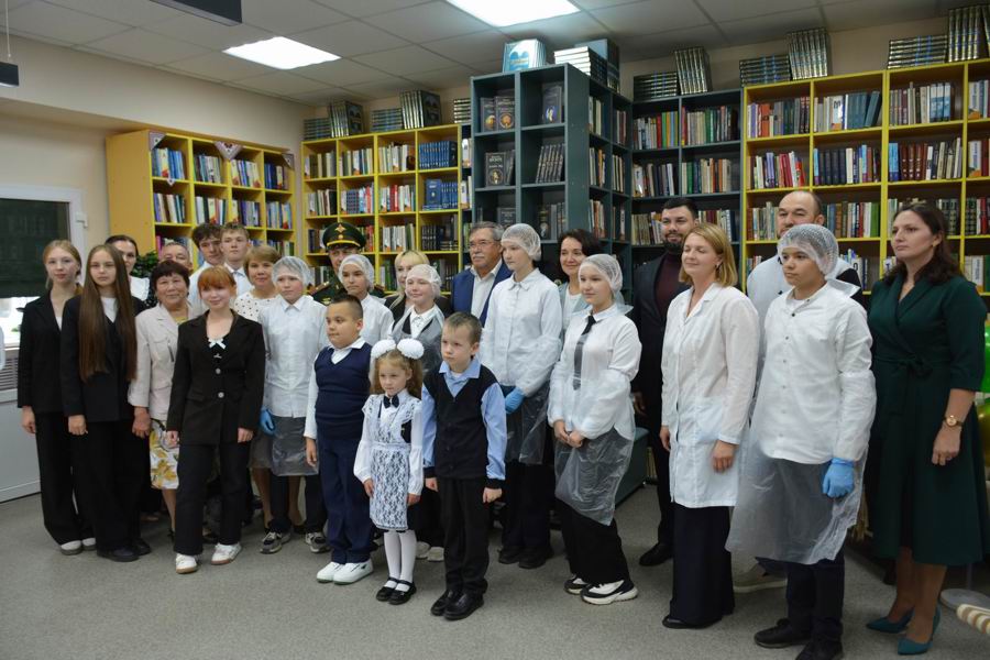 Открытие обновленной библиотеки в деревне Новые Яхакасы