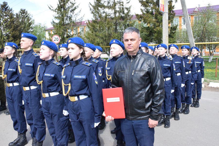 22 юных кадета Красночетайской школы приняли присягу накануне Дня Победы