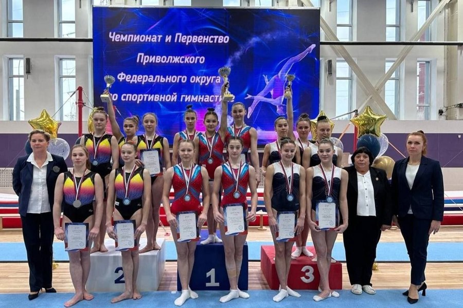 Женская сборная Чувашии стала победителем чемпионата Поволжья по спортивной гимнастике