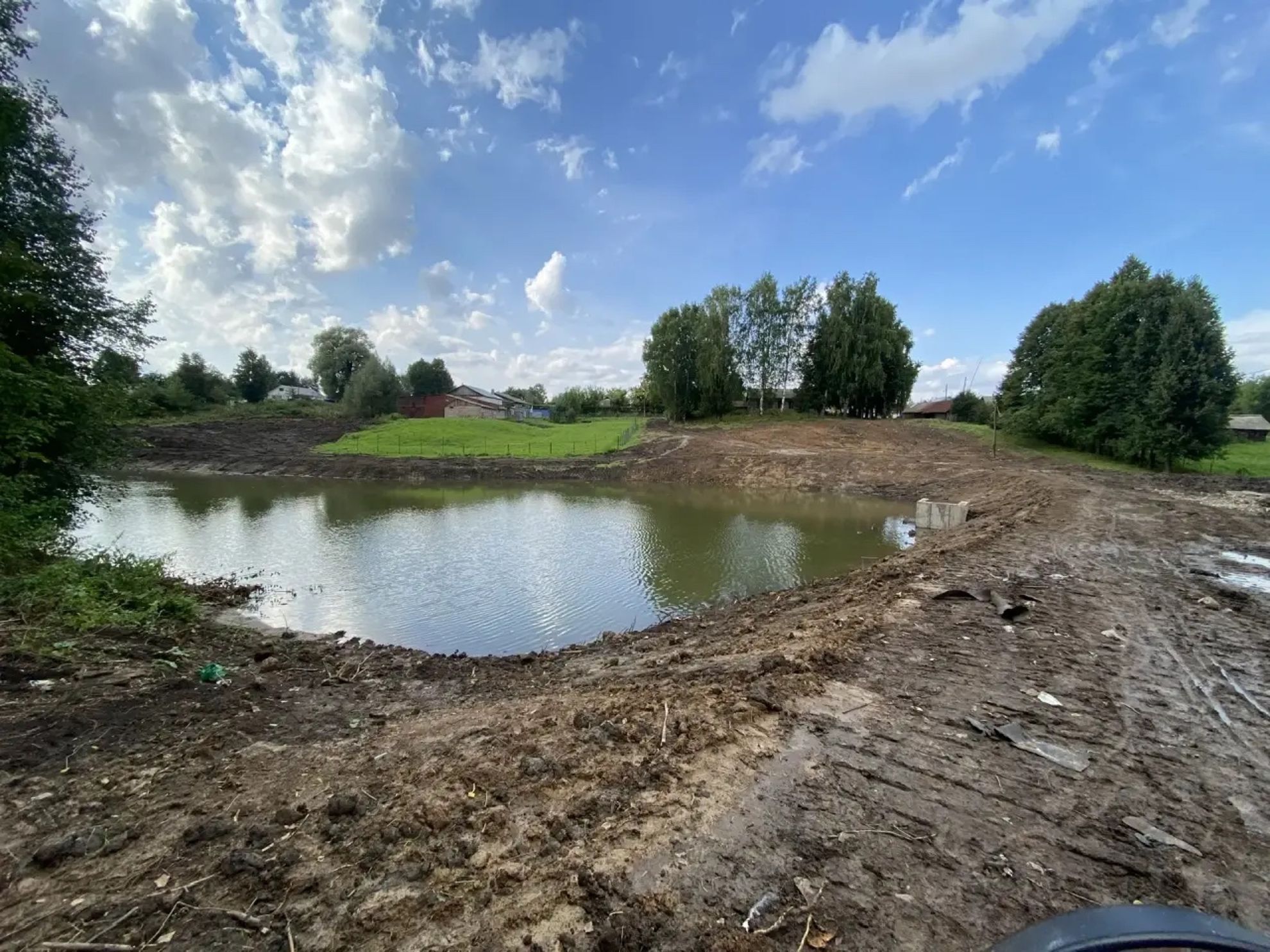 Благоустройство водоёма в селе Раскильдино: новый облик для места отдыха