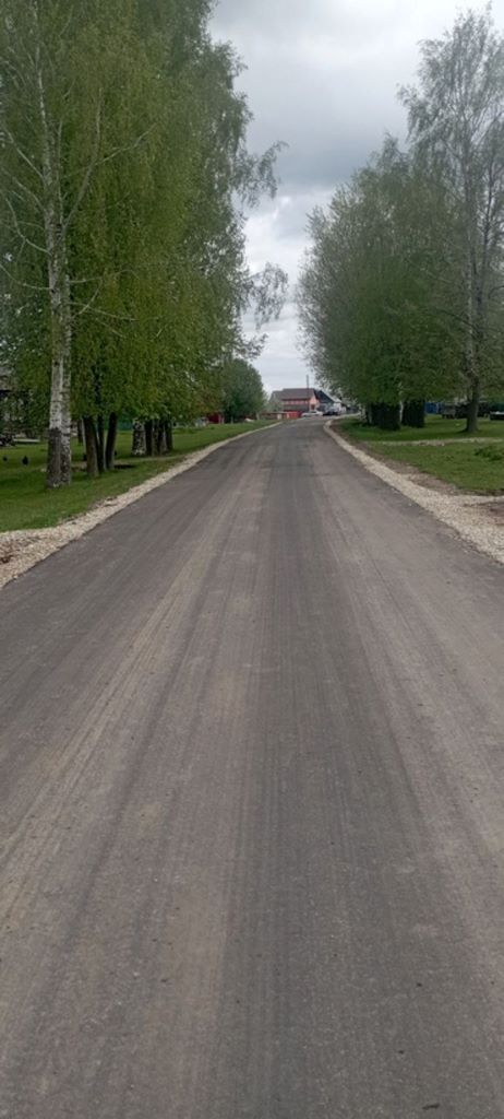 Ремонт дороги в Шептаках в стадии завершения