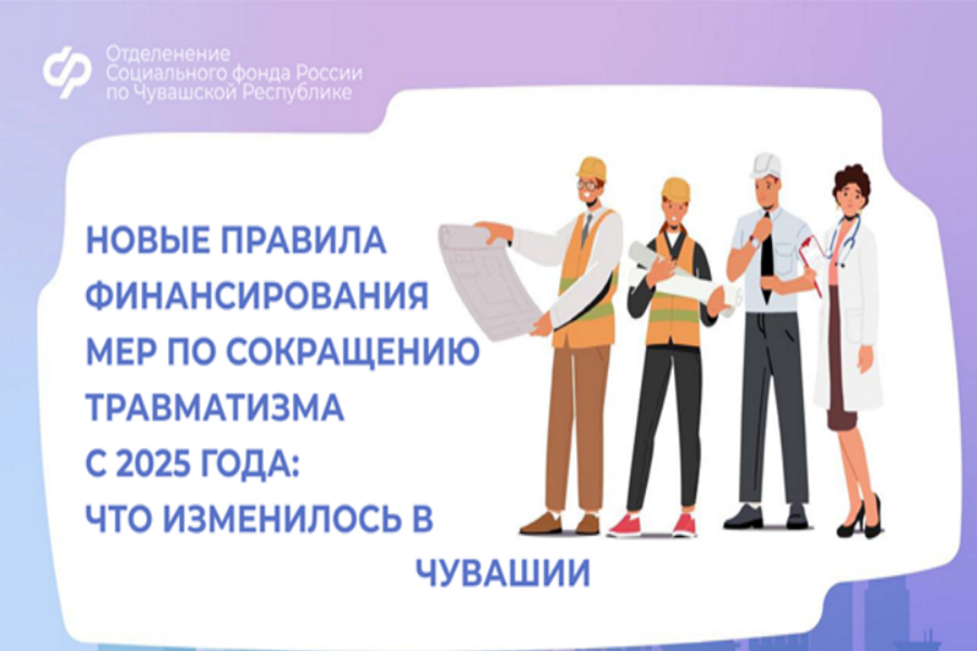 Новые правила финансирования мер по сокращению травматизма с 2025 года: что изменилось в Чувашской Республике