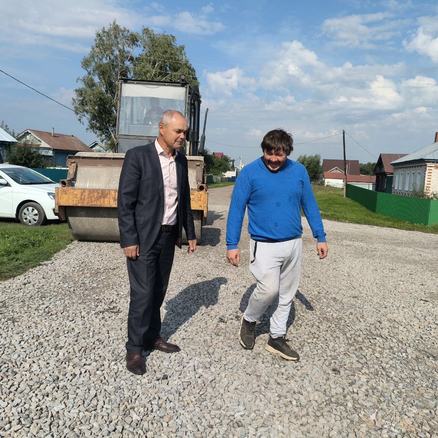 В селе Новое Тинчурино стартовал ремонт важного участка дороги