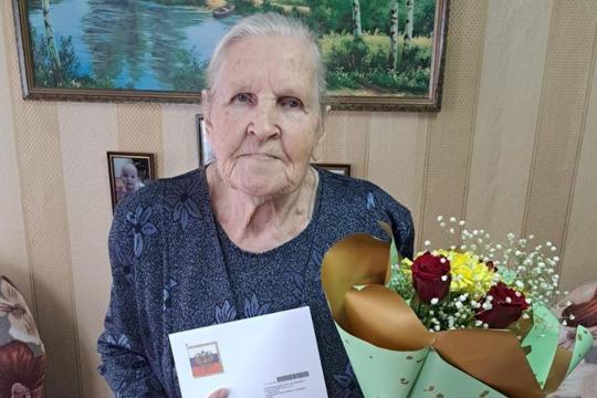 Участница строительства Сурского оборонительного рубежа из села Порецкое Валентина Васильевна Муленкова отметила 95-летний юбилей