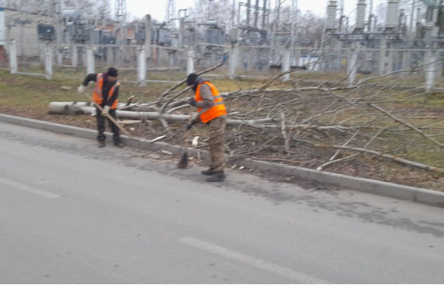 В Чебоксарах устраняются последствия прихода шквалистого ветра