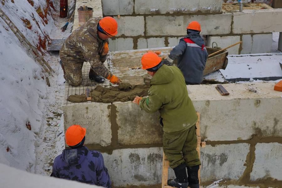 Новости со строительной площадки новой школы в селе Комсомольское