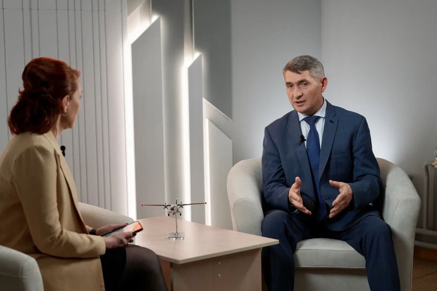 На Национальном телевидении Чувашии Глава республики Олег Николаев подвёл итоги марта