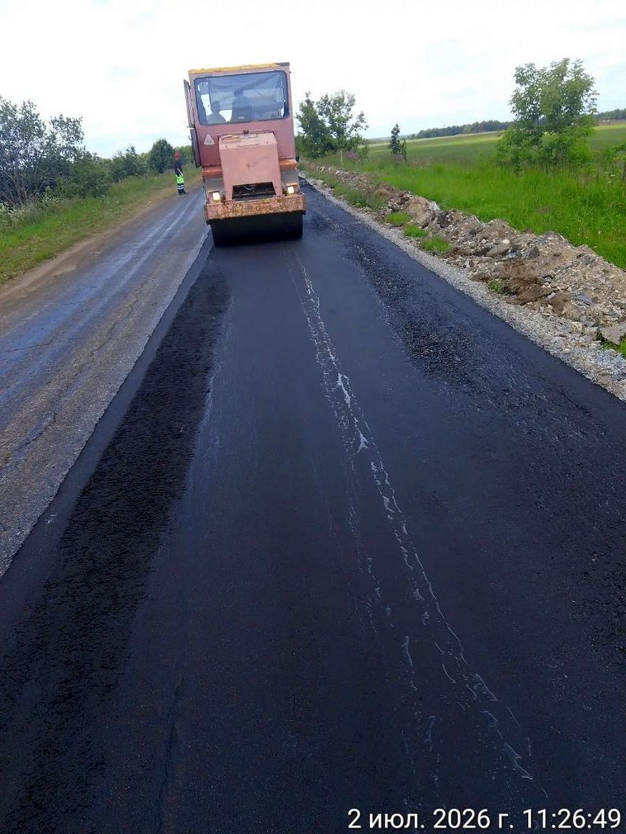 Продолжается ремонт автомобильной дороги  «Тойгильдино-Паймурзино»
