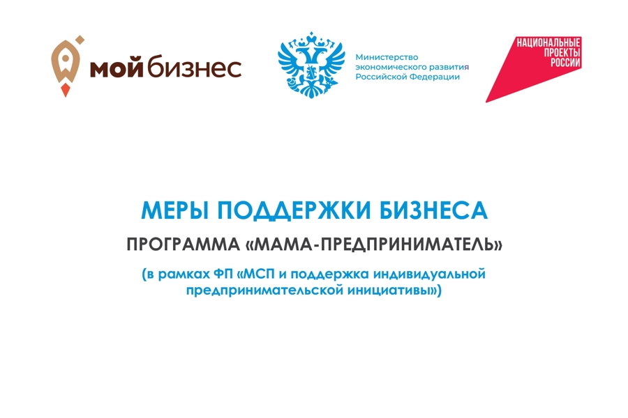 Меры поддержки бизнеса в рамках реализации национального проекта «Эффективная и конкурентная экономика». МАМА - ПРЕДПРИНИМАТЕЛЬ