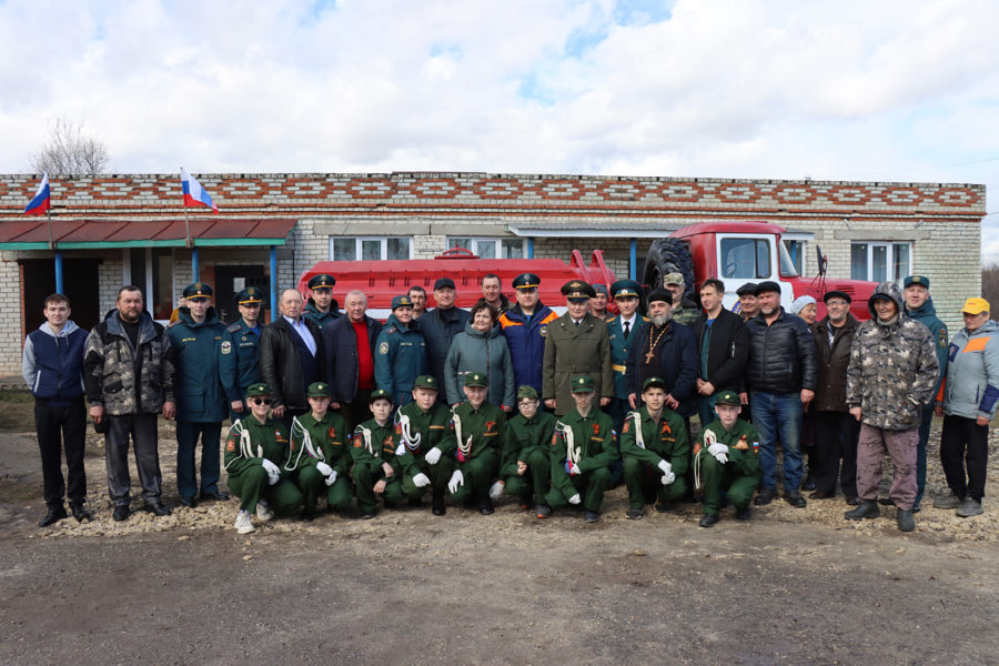 В деревне Испуханы Кильдишевского сельского поселения прошло торжественное открытие Добровольной пожарной команды