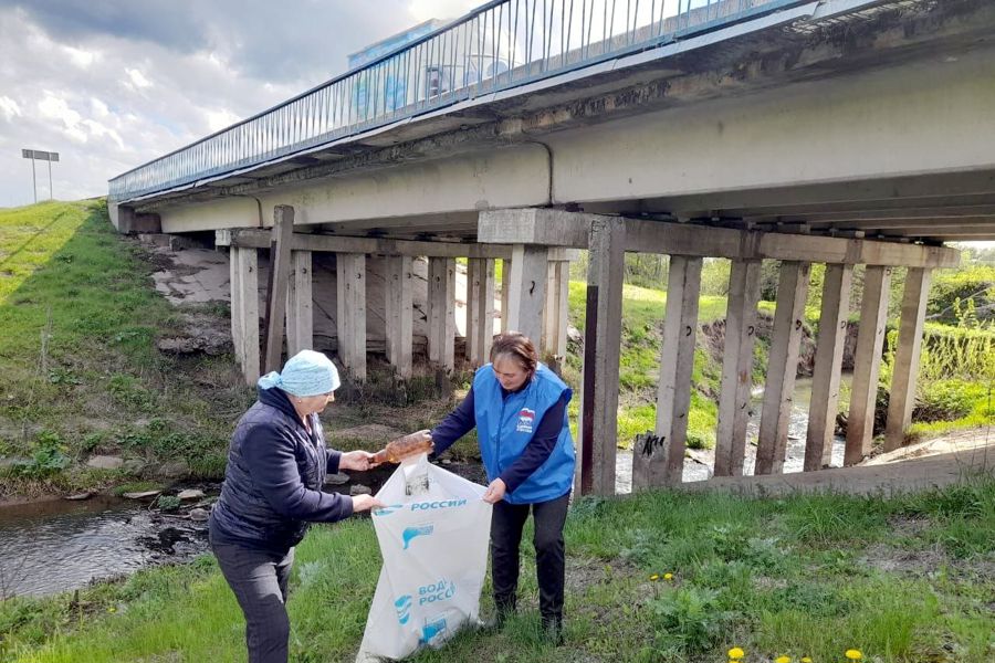 Жители Красночетайского округа поддерживают чистоту водоемов