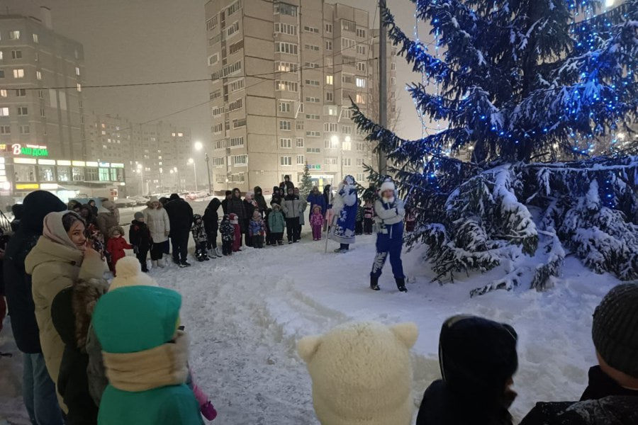 Для жителей г. Чебоксары проходят новогодние уличные представления