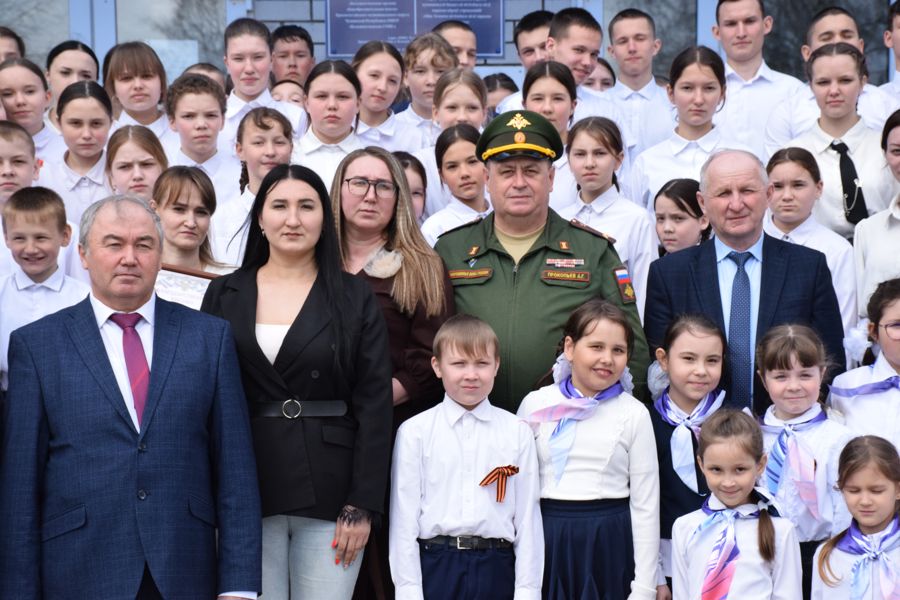 Урок мужества в Большеатменской школе
