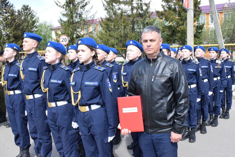 22 юных кадета Красночетайской школы приняли присягу накануне Дня Победы