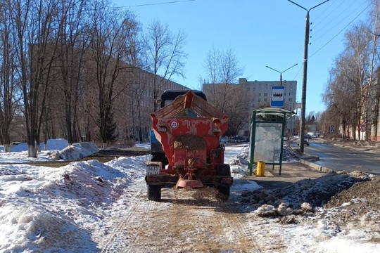 Борьба с гололедом ведется в ежедневном режиме