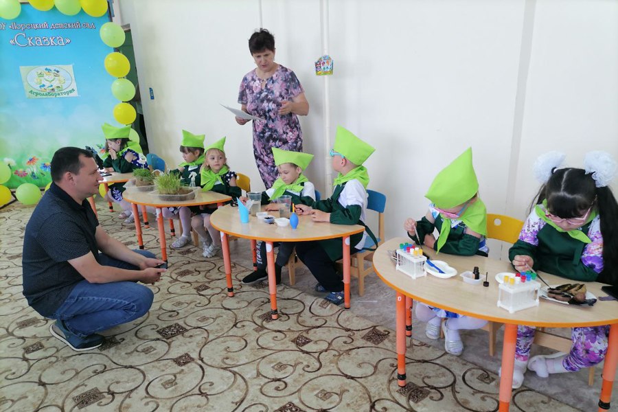В Порецком детском саду «Сказка» открылась агролаборатория