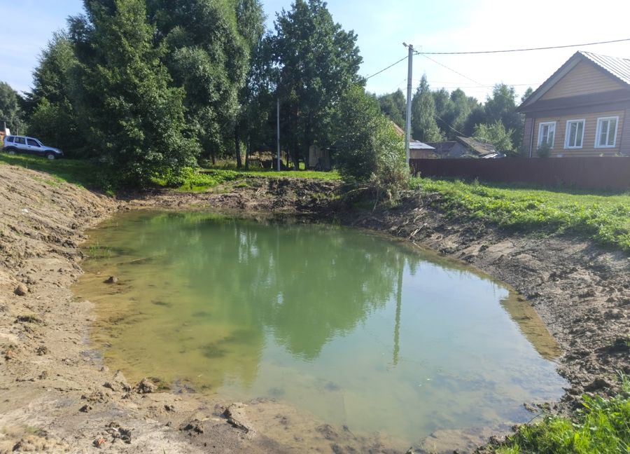 В поселке Ибреси очищен противопожарный водоем по улице Леспромхозная