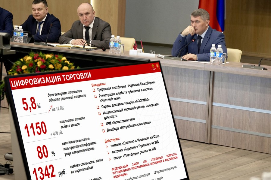 Олег Николаев: Продажи товаров из Чувашии на маркетплейсах за 2025 год превысили 48 миллиардов рублей