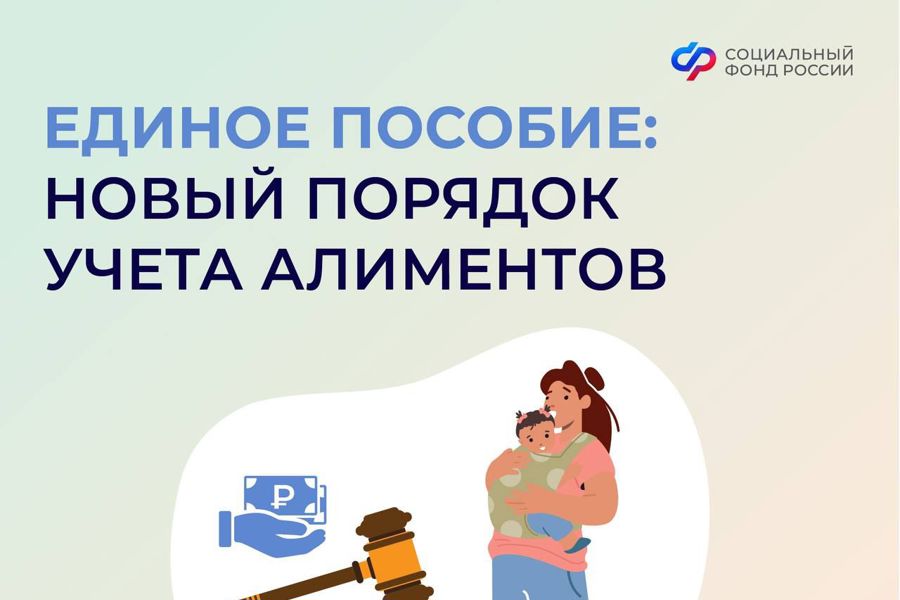 С 1 марта изменился порядок учета алиментов при назначении Отделением СФР по Чувашии единого пособия