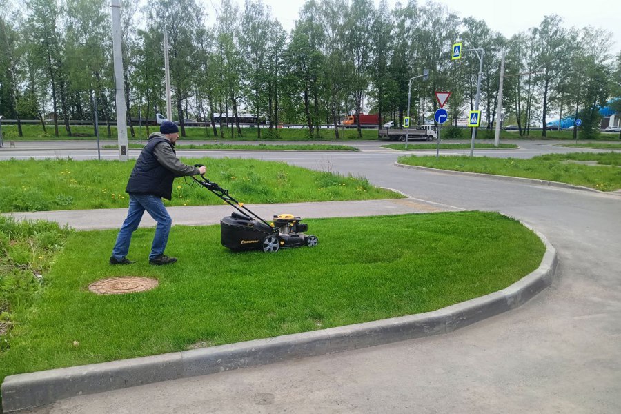 В Чебоксарах увеличены темпы покоса травы