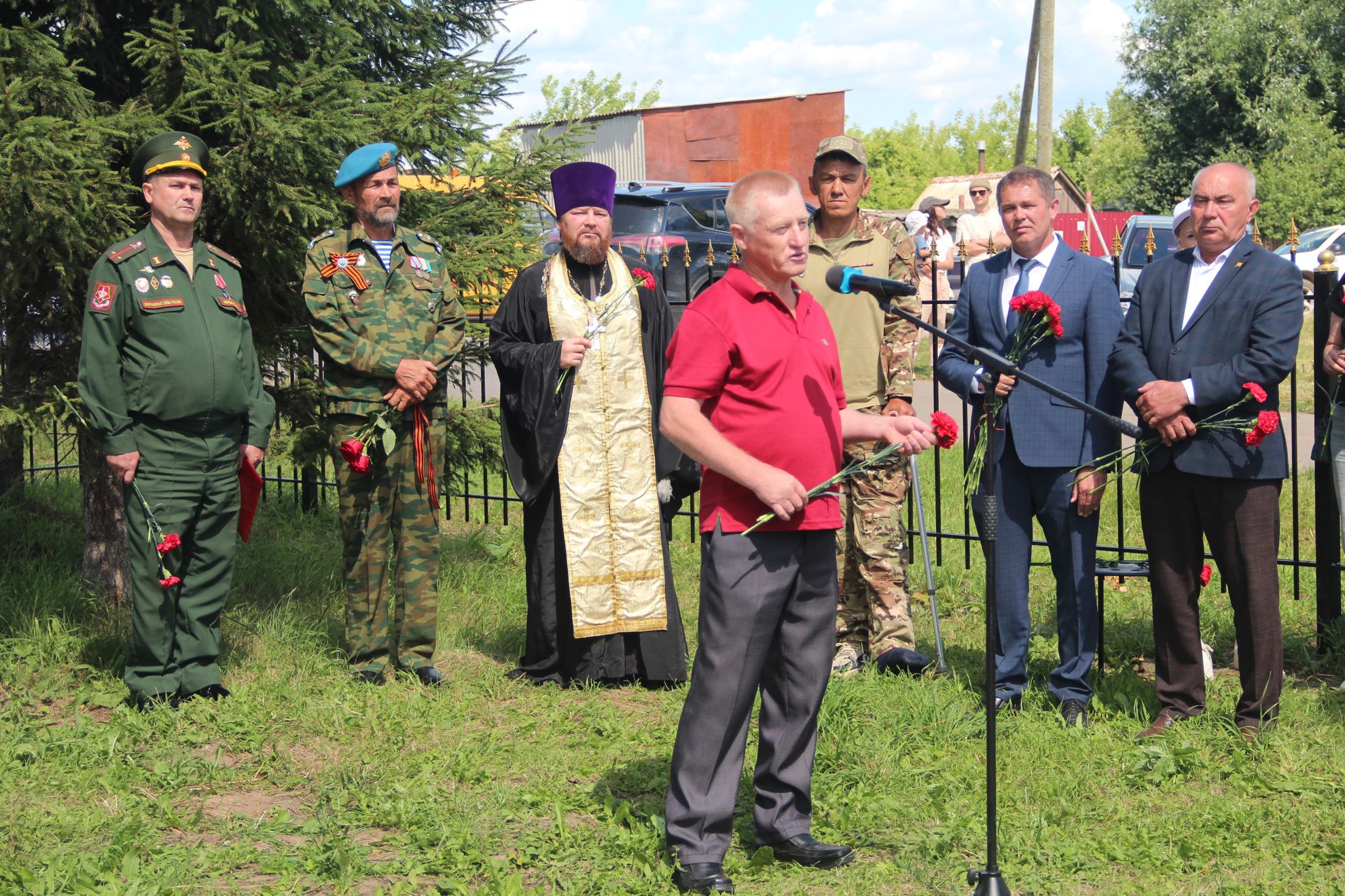 Открытие мемориала памяти участникам СВО в д. Семенчино