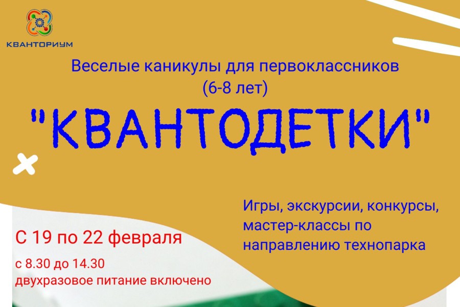 В столичном технопарке пройдет каникулярная смена «Квантодетки»