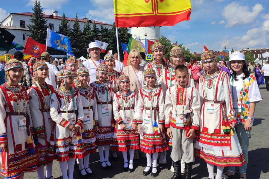 Детский фольклорный ансамбль «Шурăмпуç» (Рассвет) - участник II Всероссийской детской фольклориады в г. Казань