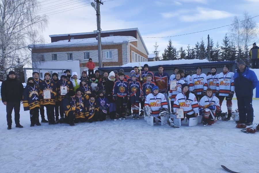 Соревнования юных хоккеистов клуба «Золотая шайба» в Ибресинском округе