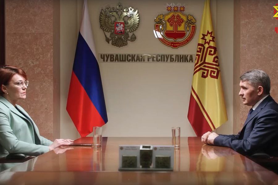 Олег Николаев подвел итоги мартовских работ на Национальном телевидении Чувашии