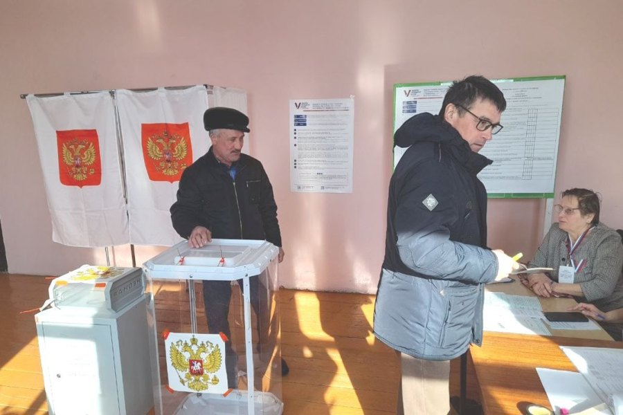 Избиратели д. Тегешево голосуют за будущее России