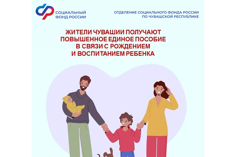 С начала января жители Чувашии получают единое пособие в новом размере