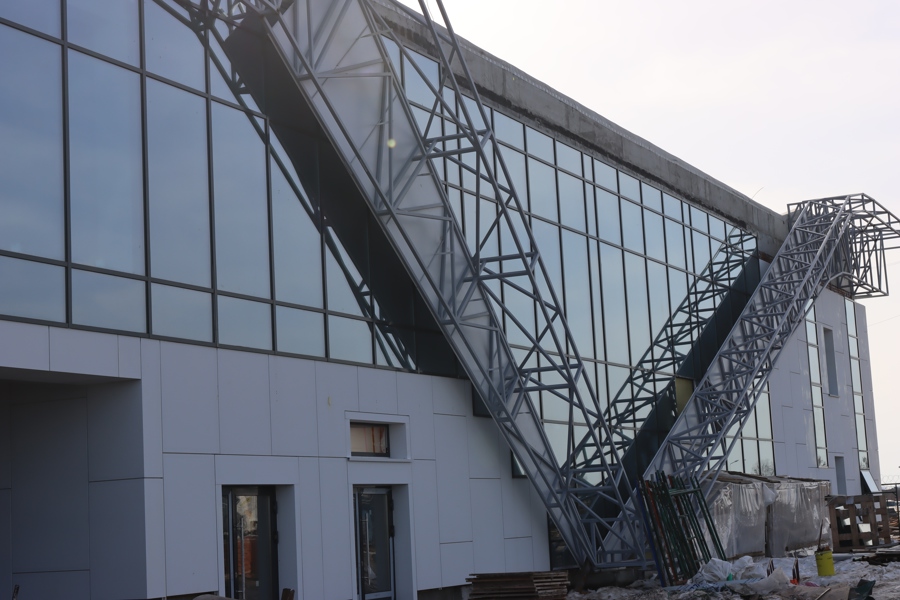 В Чебоксарах реконструкция  здания Международного аэропорта Чебоксары выполнена на 80%