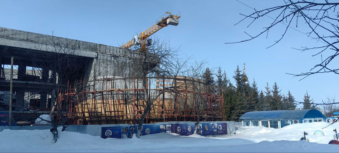 В селе Шоршелы продолжается строительство нового музея космонавтики